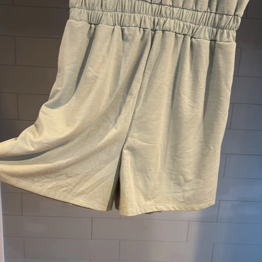 NWT Good‎ Luck Gem dusty blue romper